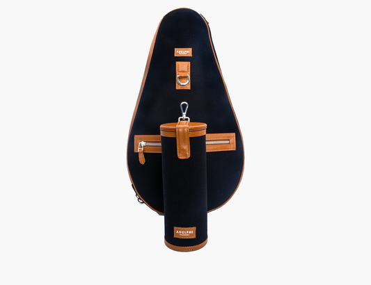 Canvas Racquet Sling Bag & Ball Holder