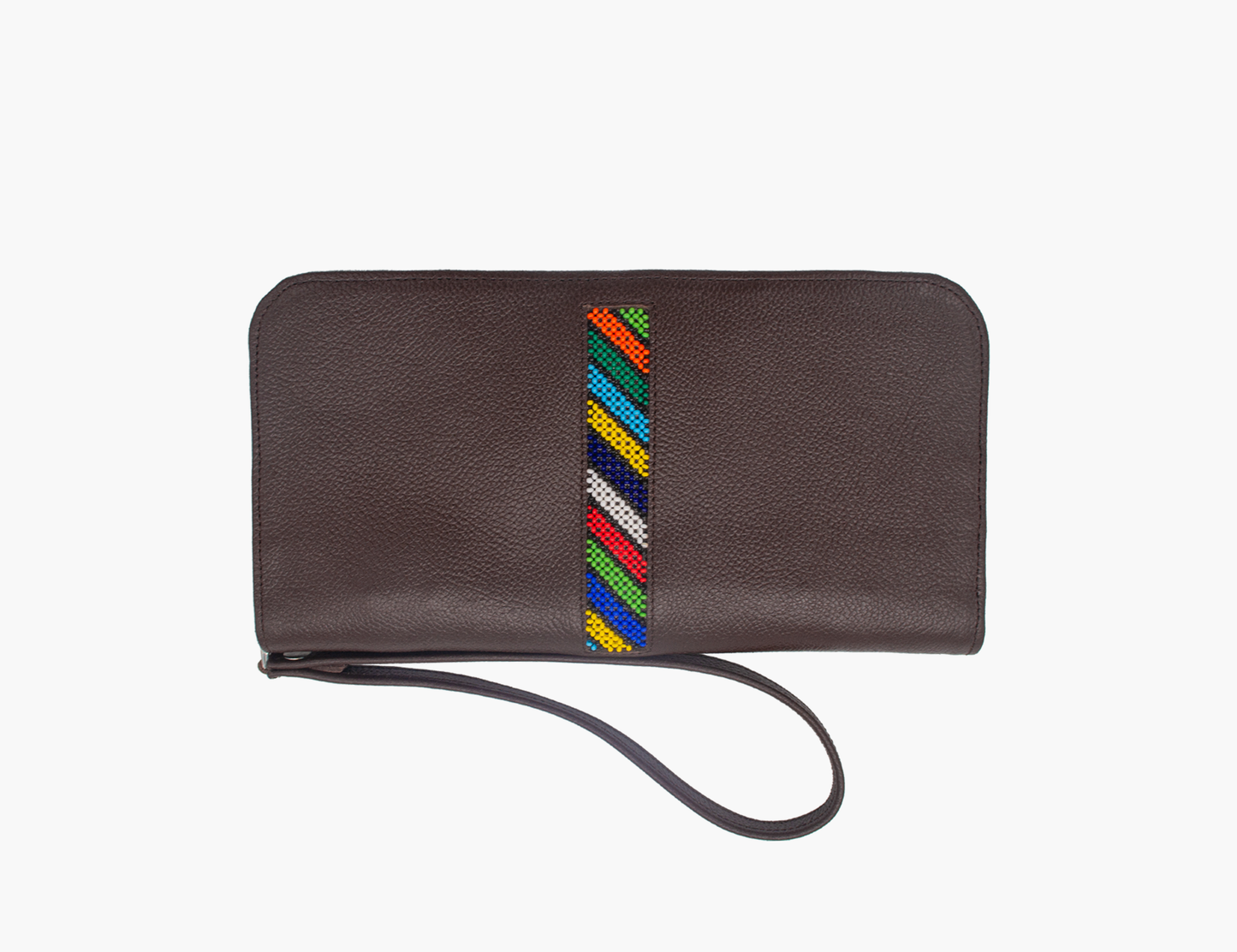 Travel Wallet With Zip Beaded