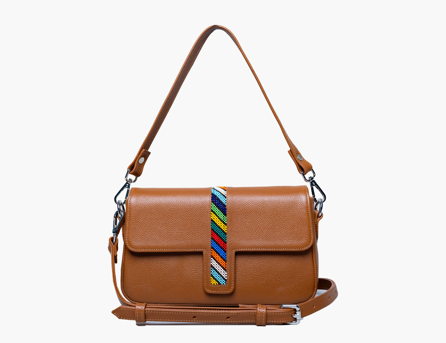 Top Handle with Flap Beaded