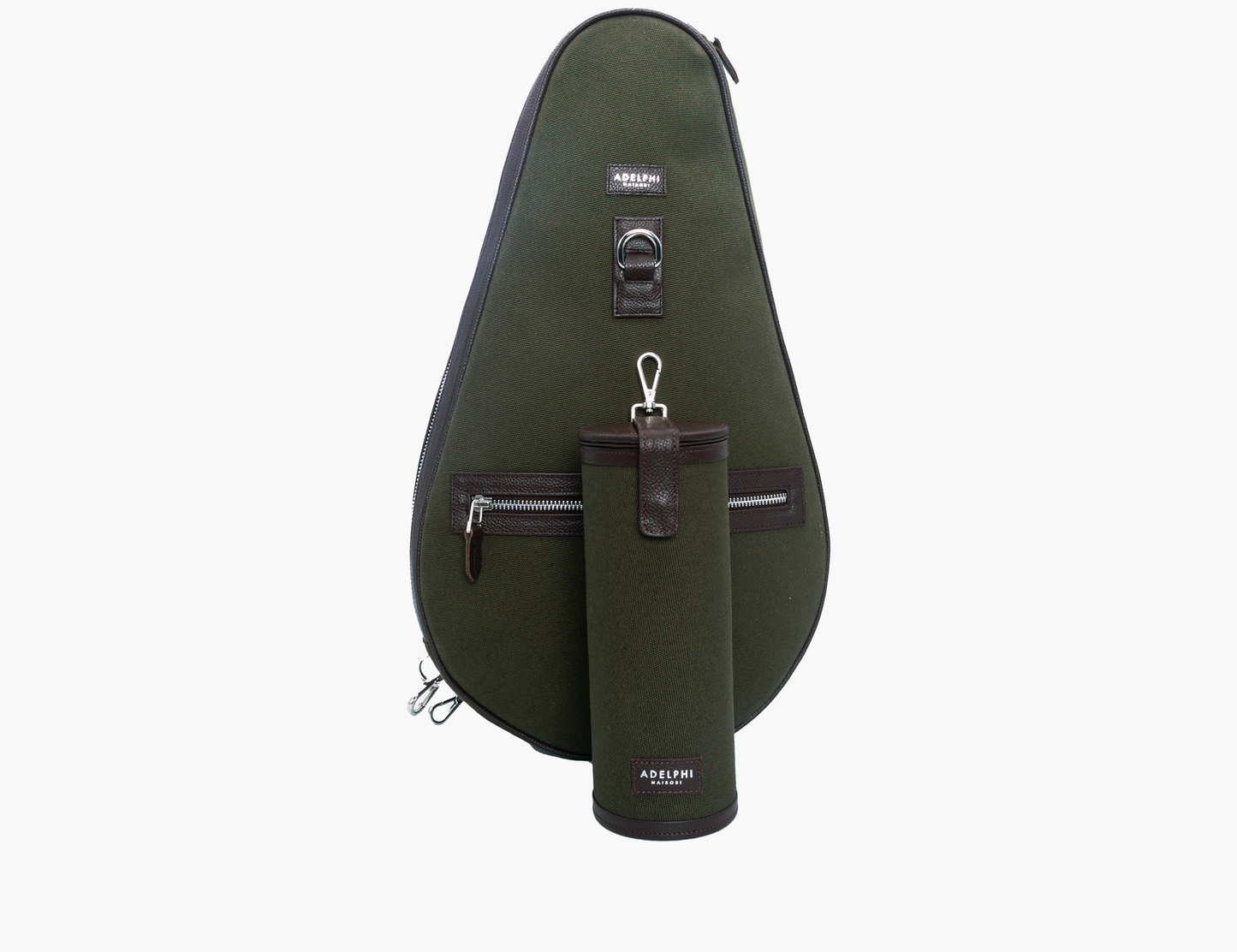 Canvas Racquet Sling Bag & Ball Holder