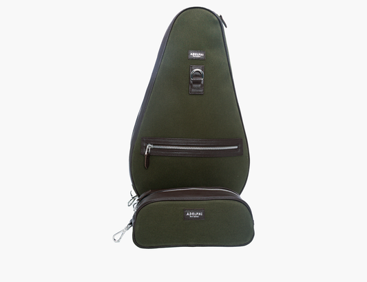 Canvas Racquet Sling Bag & Ball Pouch