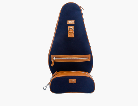 Canvas Racquet Sling Bag & Ball Pouch