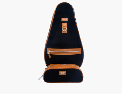 Canvas Racquet Sling Bag & Ball Pouch