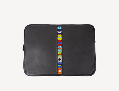 Laptop Sleeve Beaded| Leather Laptop Sleeve | Adelphi Kenya