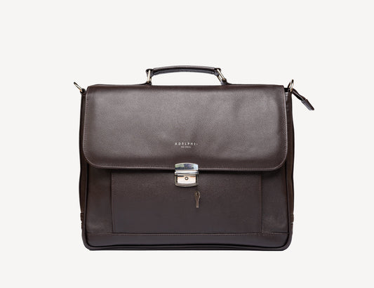Nubuck Briefcase | Leather Briefcase | Adelphi