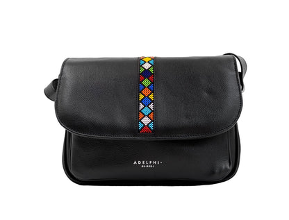 Multi Pocket Beaded Bag| Ladies Leather Weekend Bag 