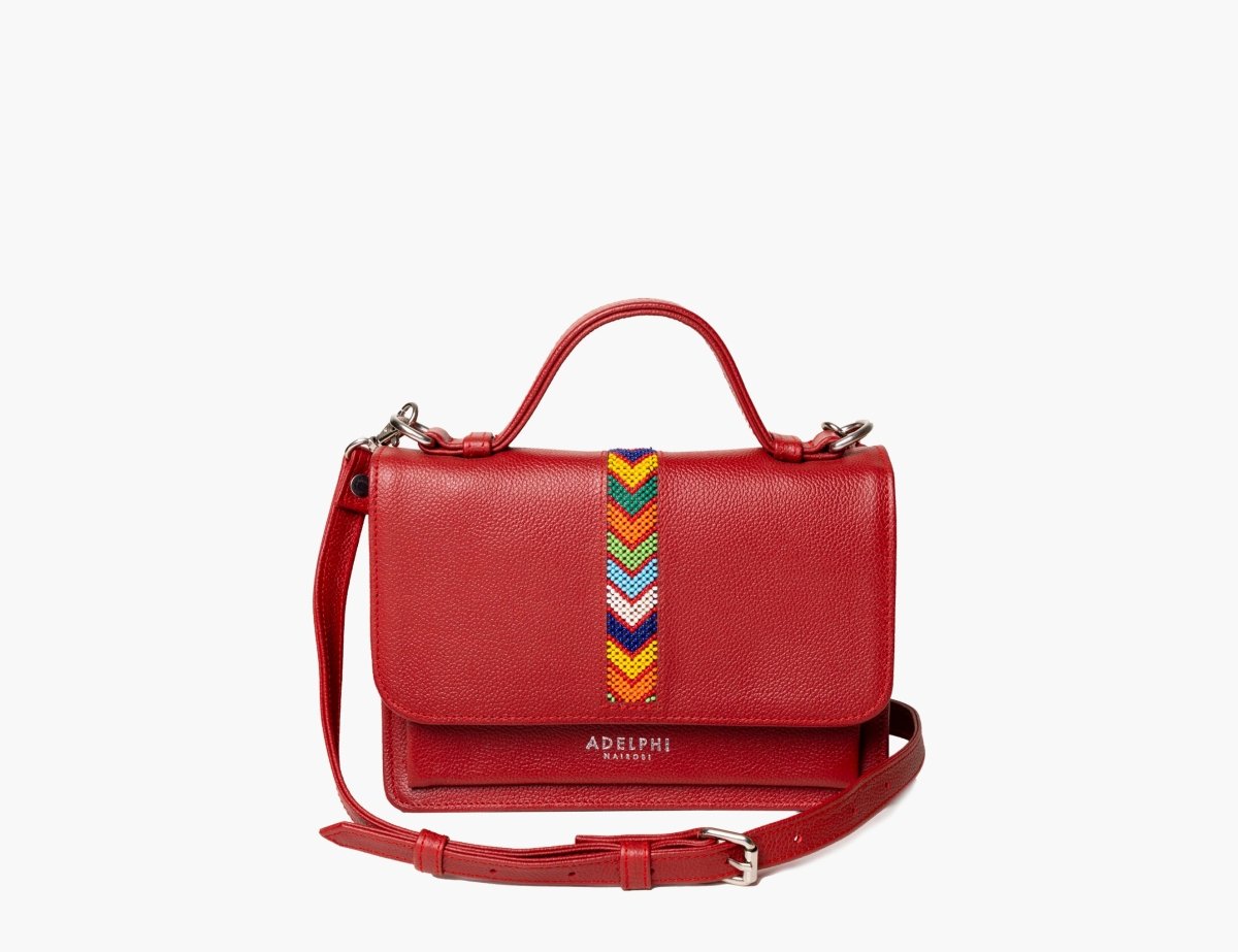 Top Handle with Flap Beaded