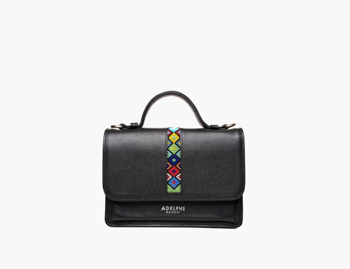 Top Handle with Flap Beaded