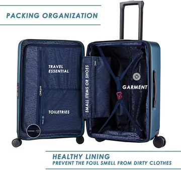 Freeland Suitcase Travel Suitcase with Wheels Adelphi